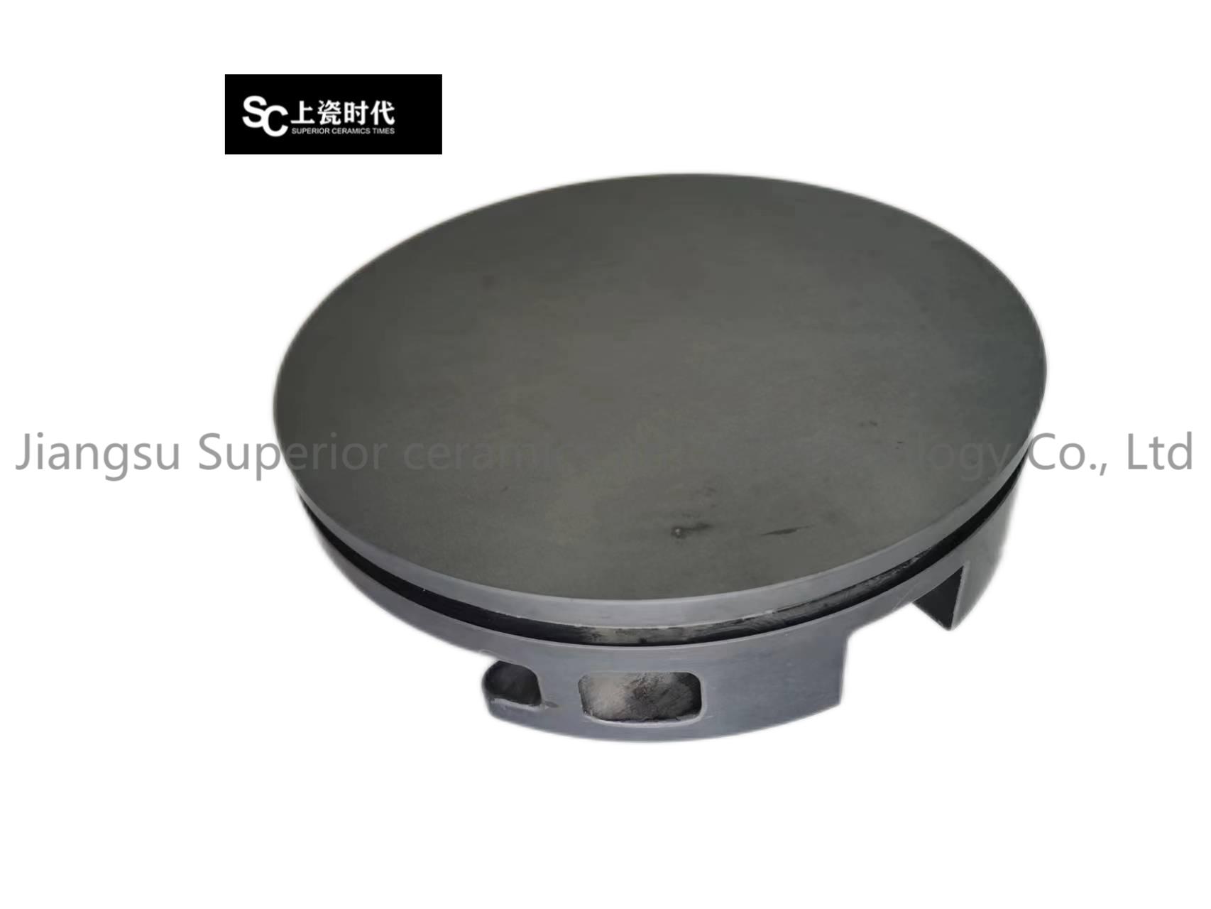 Silicon carbide disk processing workpiece